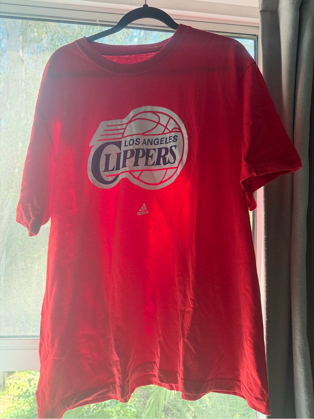 adidas Los Angeles Clippers Red Graphic Tee